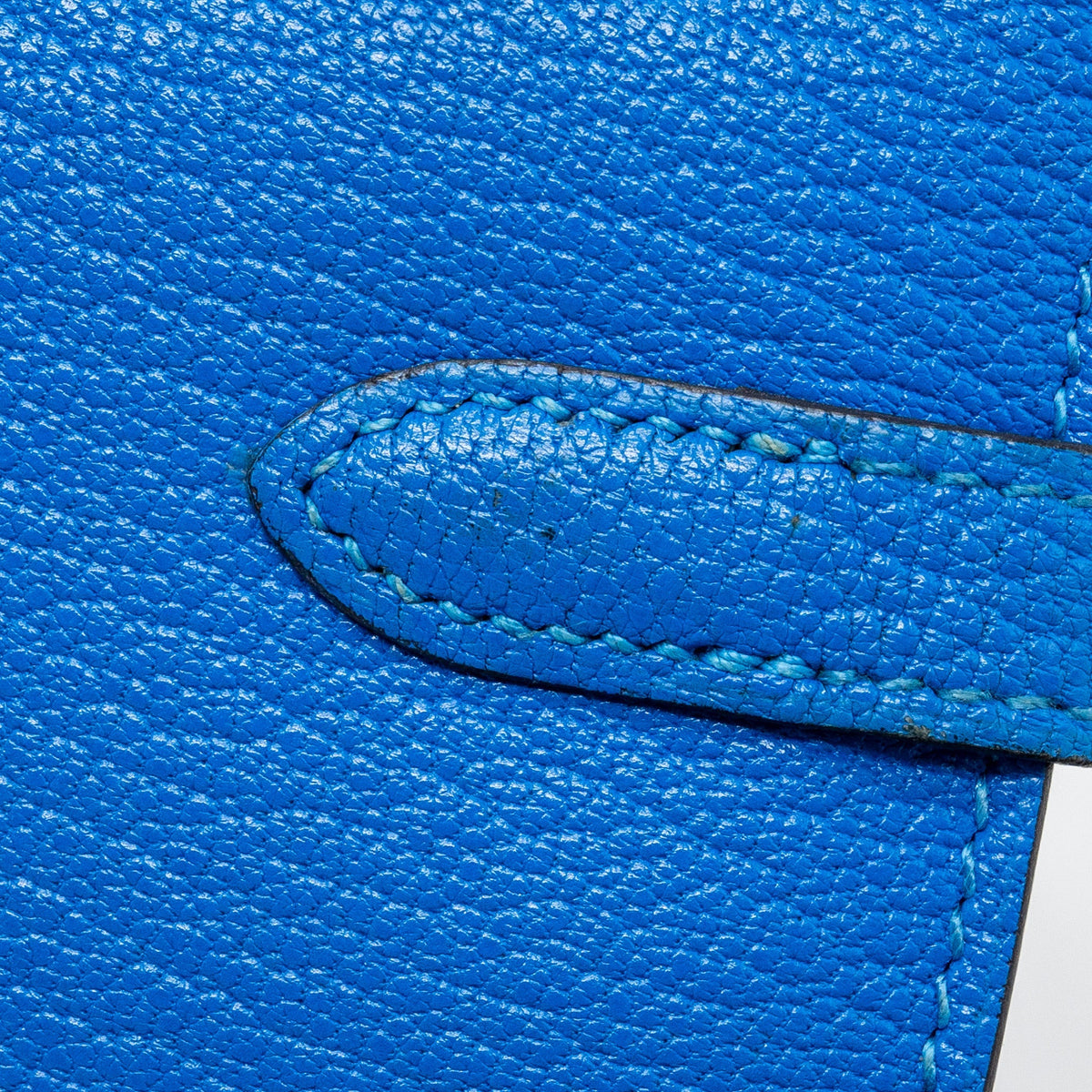 Hermes Kelly Classic Long Wallet Chèvre Mysore Blue Hydra SHW