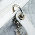 DIOR LADY DIOR BAG LARGE IN WHITE SHW