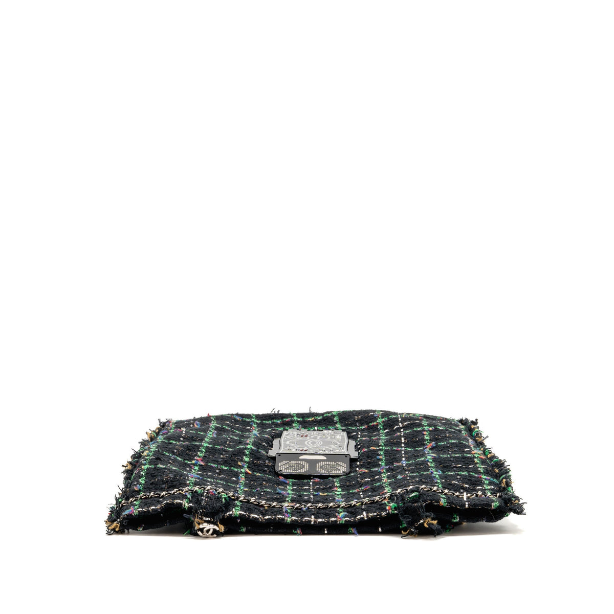 Chanel Robot Shopping Tote Bag Tweed Multicolour SHW