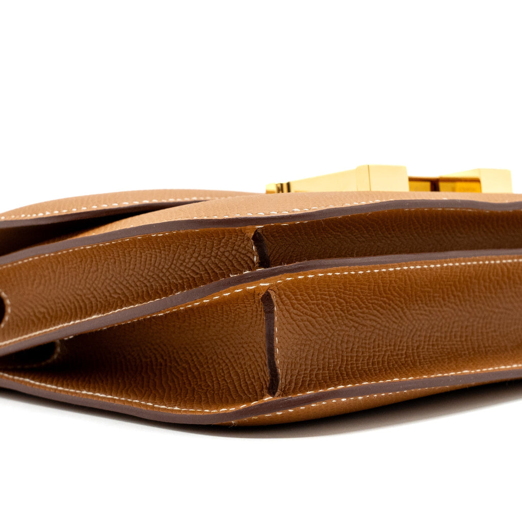 HERMES MINI CONSTANCE EPSOM GOLD GHW