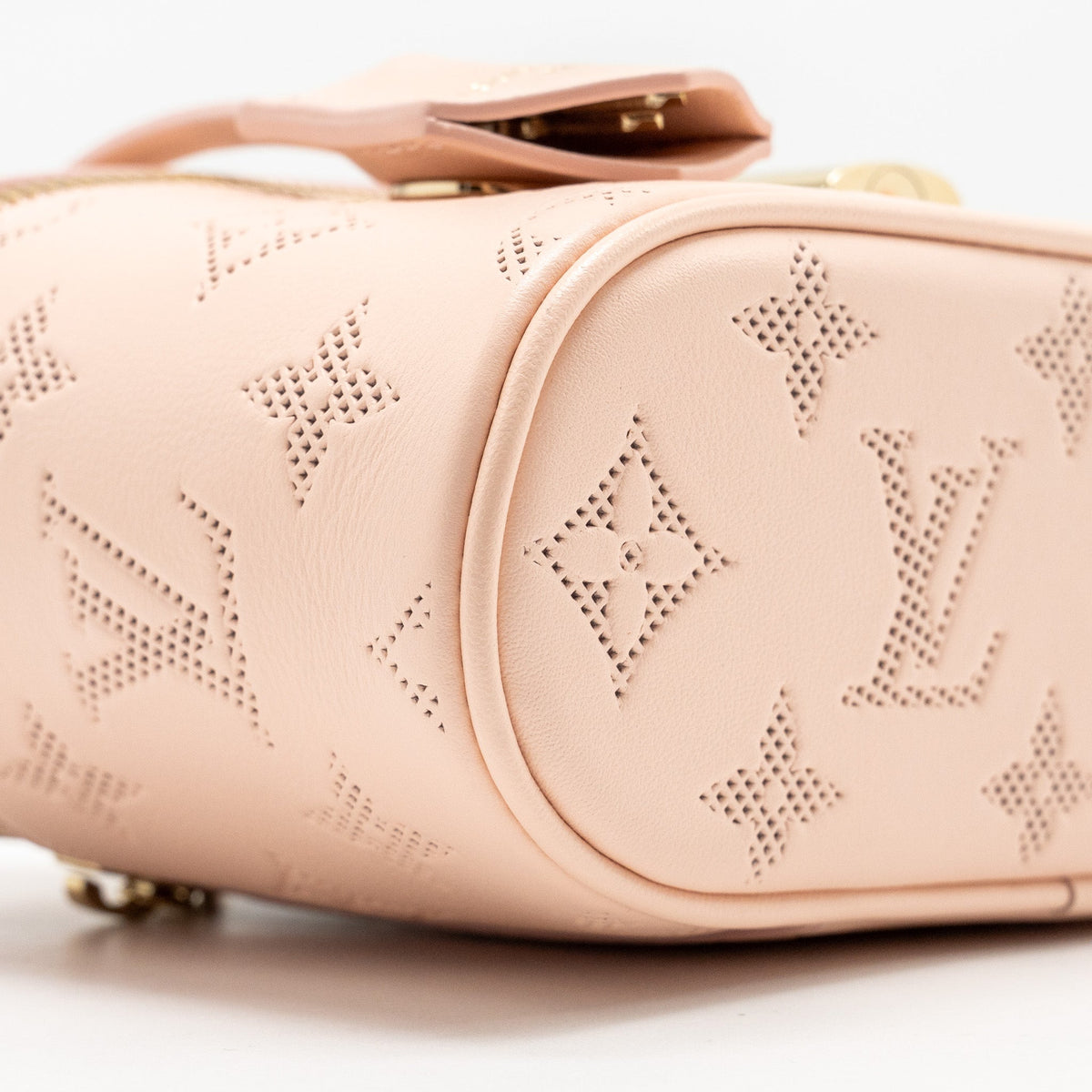 LOUIS VUITTON VANITY POUCH CALFSKIN ROSE JASMIN PINK LGHW