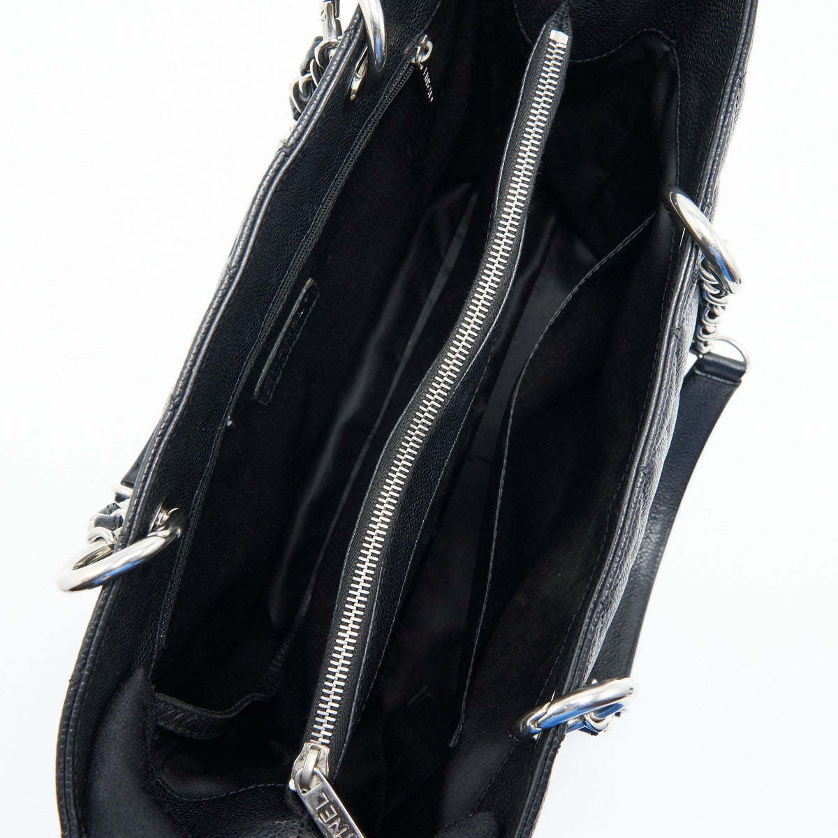 CHANEL GRAND SHOPPING TOTE CAVIAR BLACK SHW