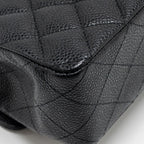 CHANEL MEDIUM CLASSIC DOUBLE FLAP BAG CAVIAR BLACK GHW