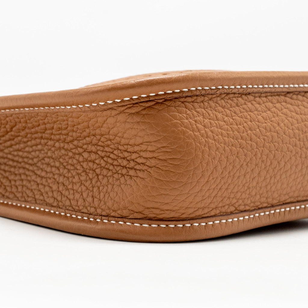 Hermes Mini Evelyne Clemence Gold GHW