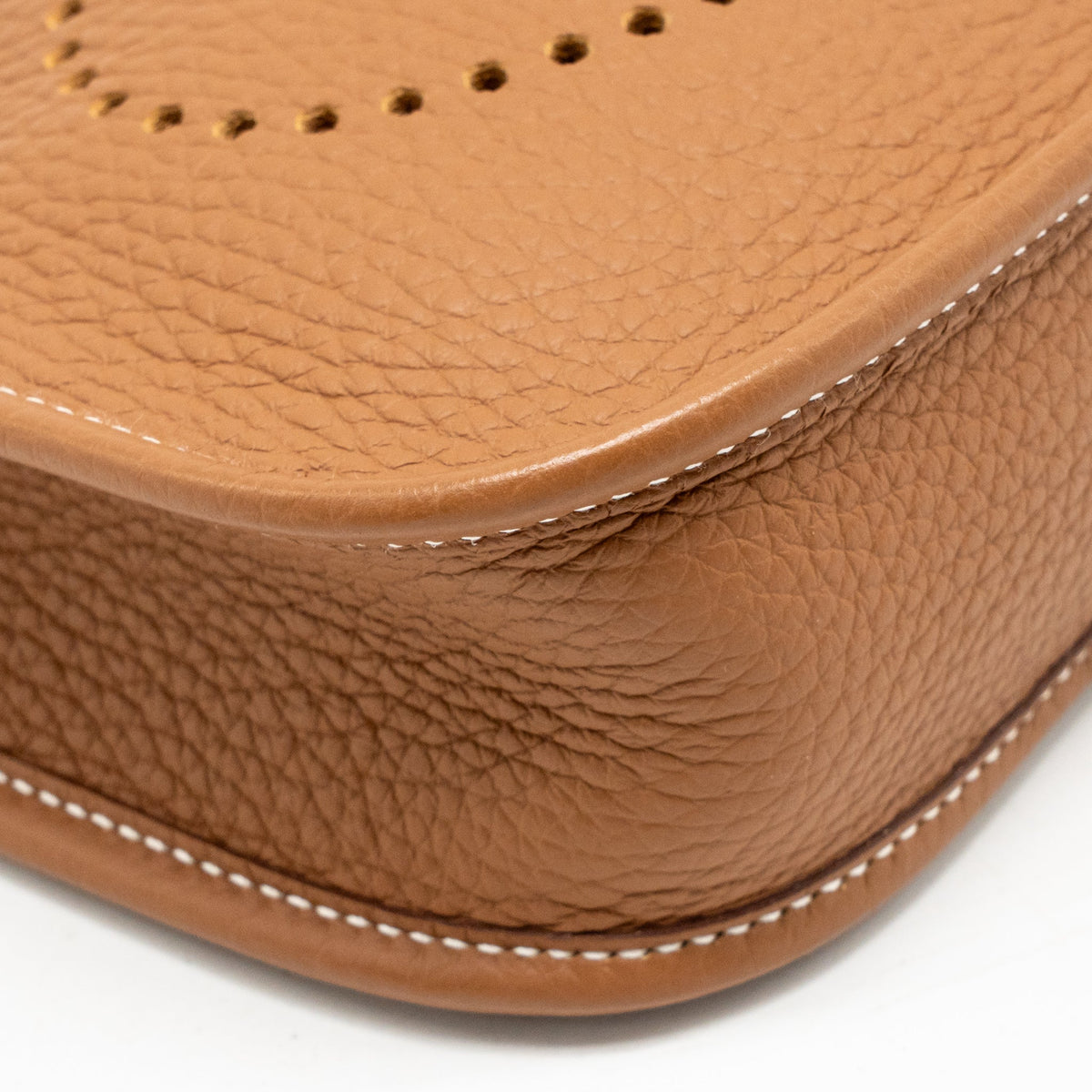 Hermes Mini Evelyne Clemence Gold GHW