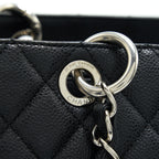 CHANEL GRAND SHOPPING TOTE CAVIAR BLACK SHW