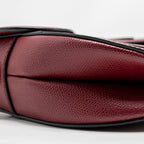 DIOR MEDIUM SADDLE BAG CALFSKIN RED GHW
