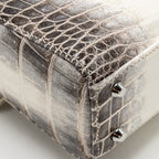 Dior Mini Lady Dior Himalayan Crocodile White/Grey SHW
