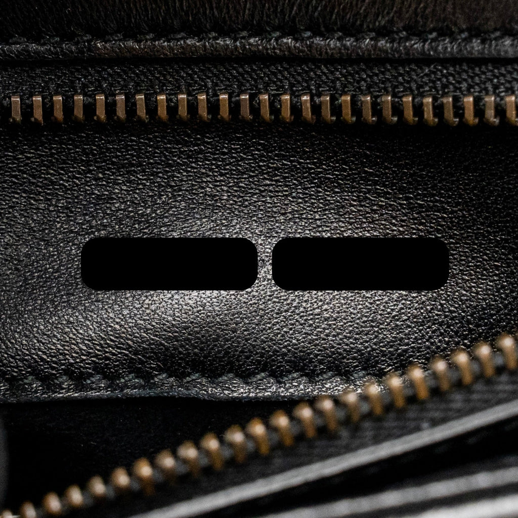 Gucci medium GG marmont studded matelasse shoulder bag lambskin black GHW