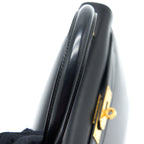 Hermes Vintage Kelly 28 Box Black GHW Stamp Circle R