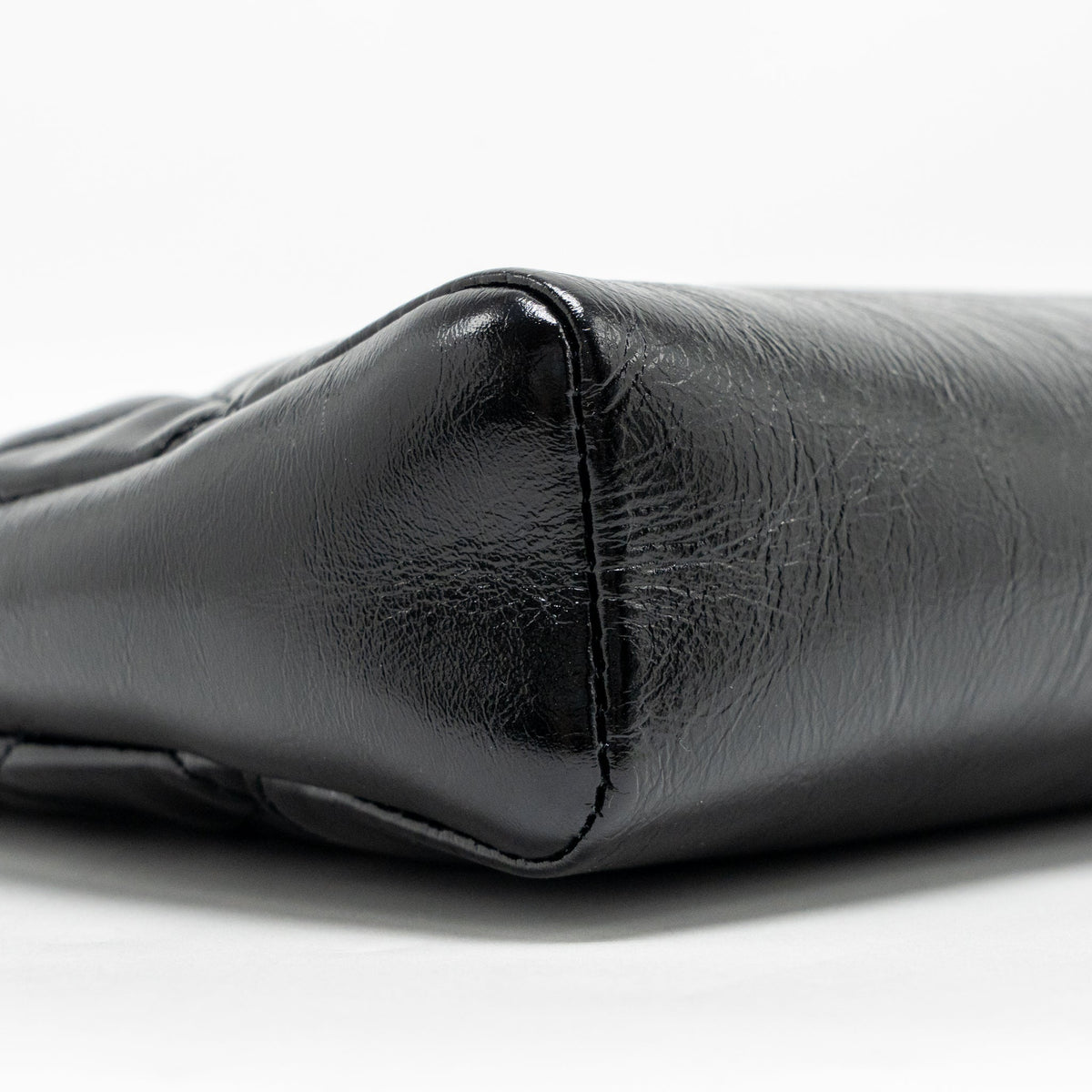 CHANEL MINI 31 BAG SHINY CALFSKIN BLACK LGHW (MICROCHIP)