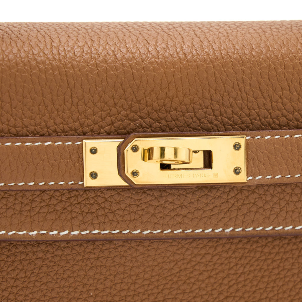 Hermes Kelly 25 Togo Gold GHW
