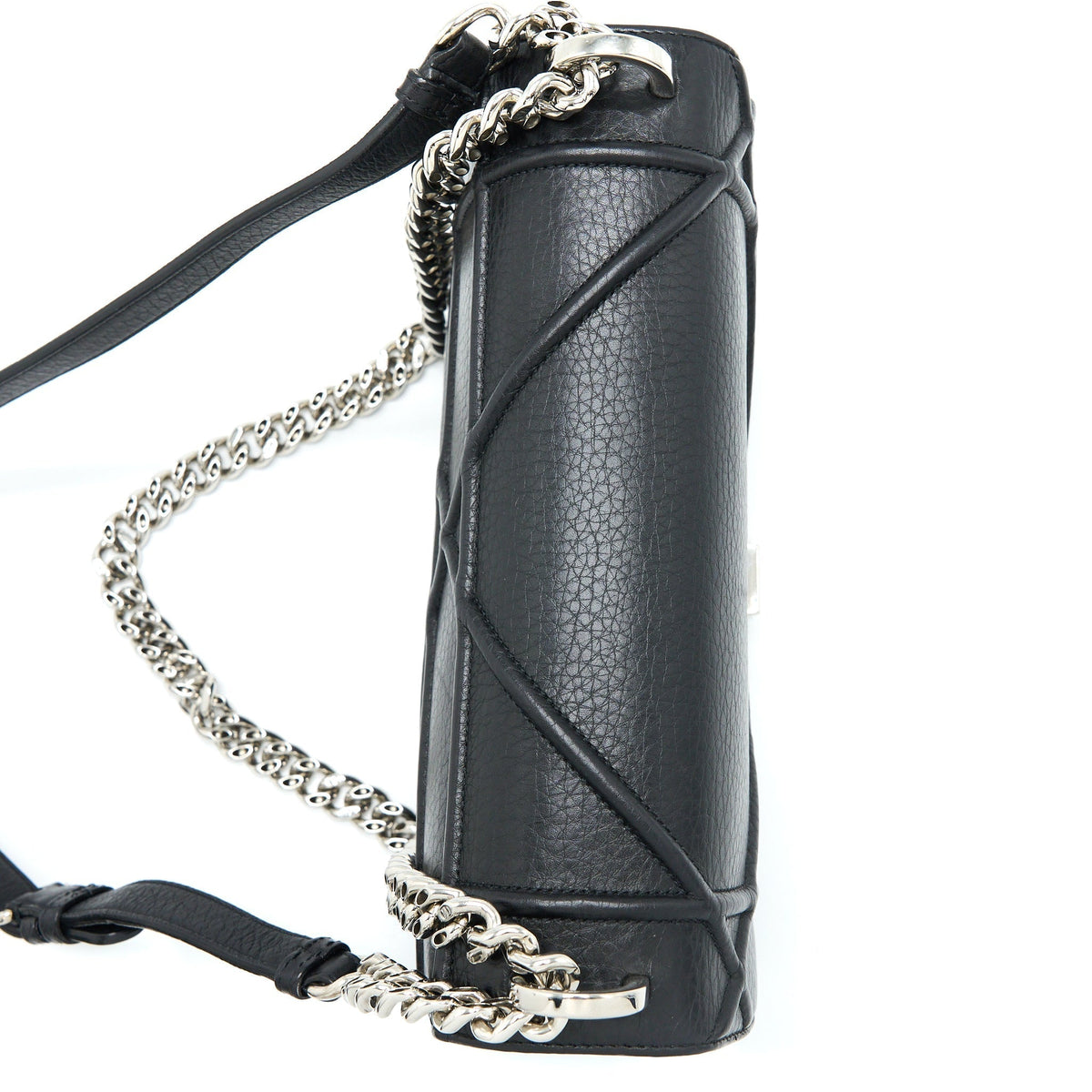DIOR MEDIUM DIORAMA CALFSKIN BLACK SHW