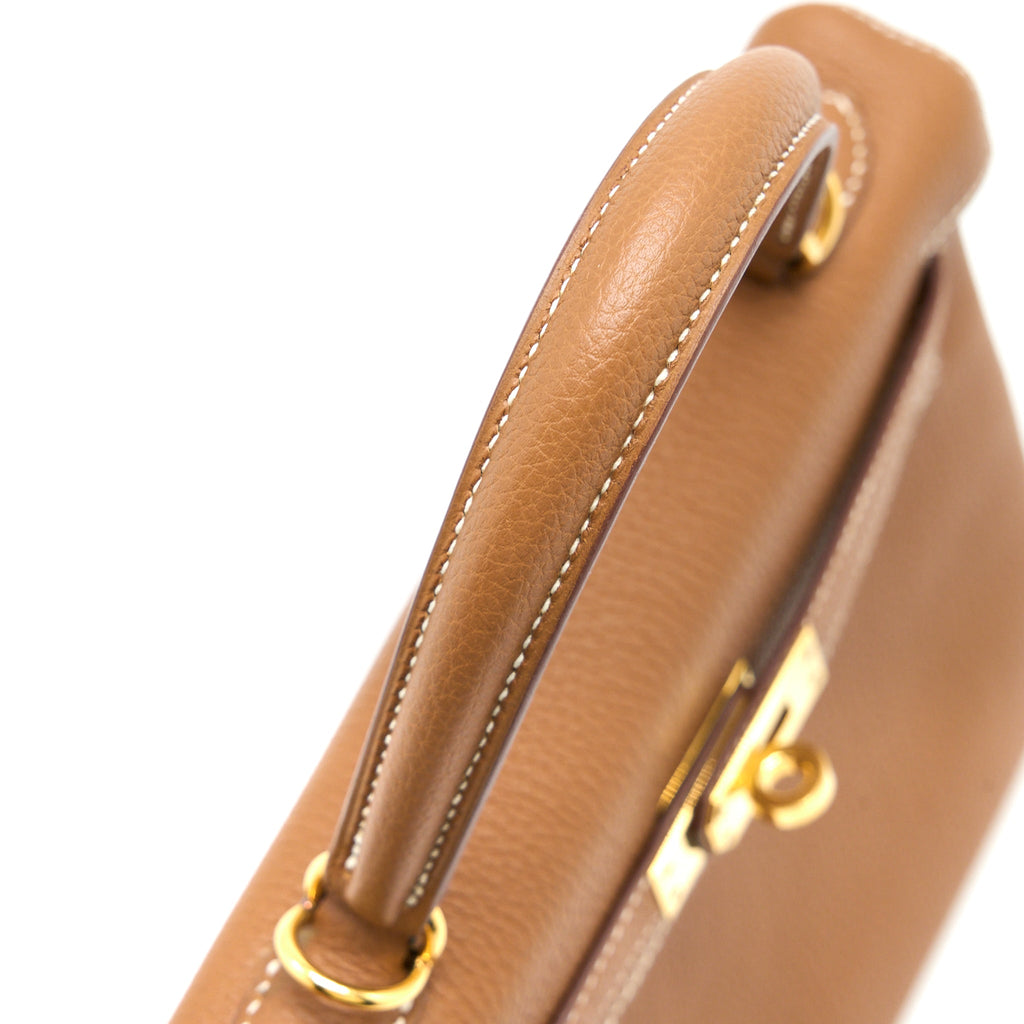 Hermes Kelly 25 Togo Gold GHW