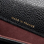 CHANEL CLASSIC FLAP CARD HOLDER CAVIAR BLACK GHW (MICROCHIP)