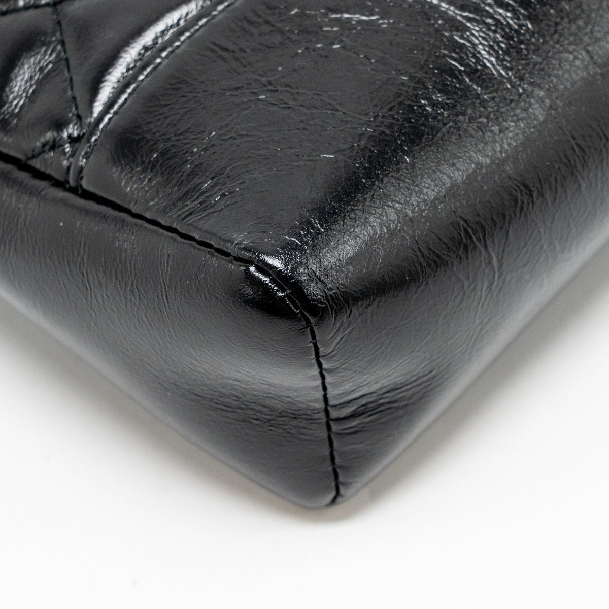 CHANEL MINI 31 BAG SHINY CALFSKIN BLACK LGHW (MICROCHIP)