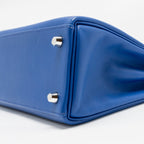 Hermes Kelly 25 Swift Blue Royal SHW