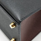 Hermes Kelly 25 Special Order Epsom Black/Rough H LGHW