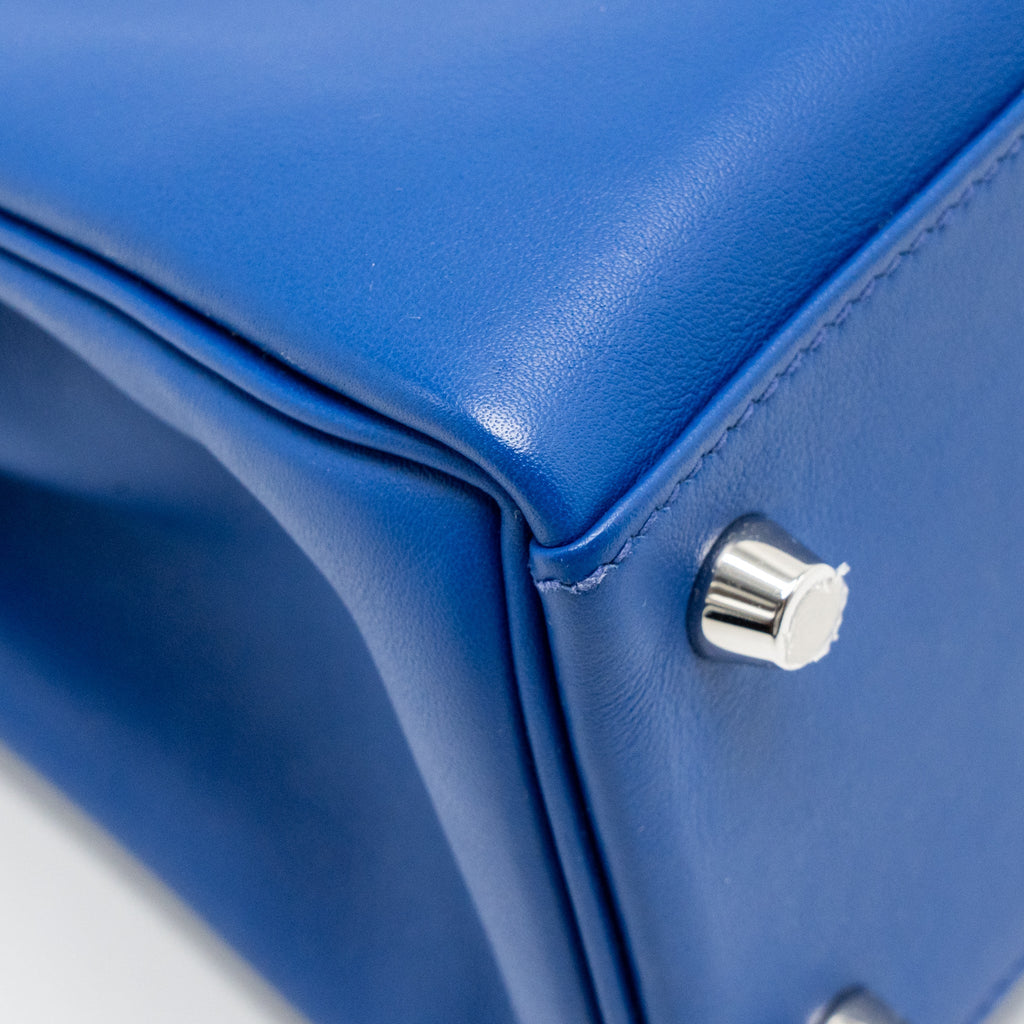Hermes Kelly 25 Swift Blue Royal SHW