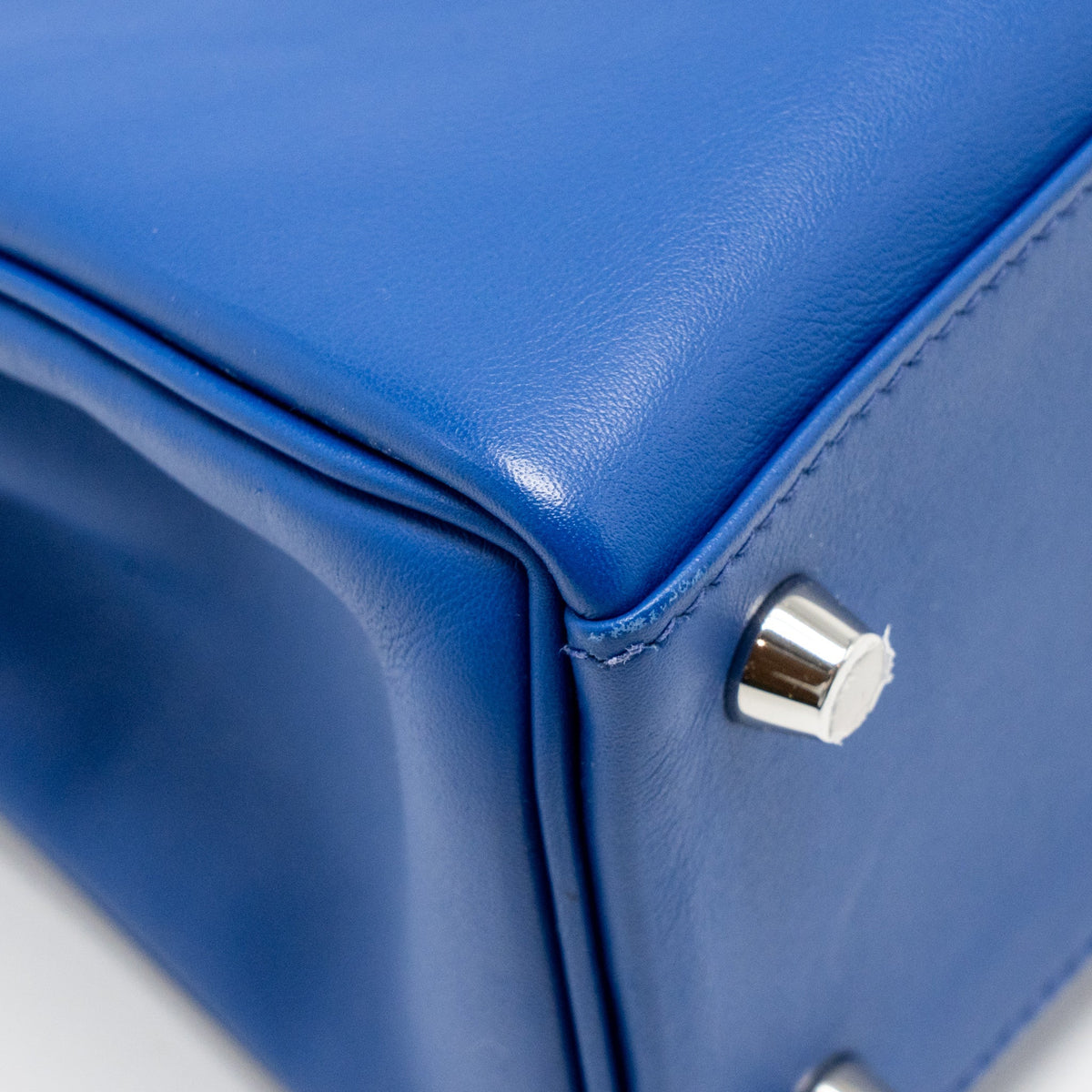 Hermes Kelly 25 Swift Blue Royal SHW