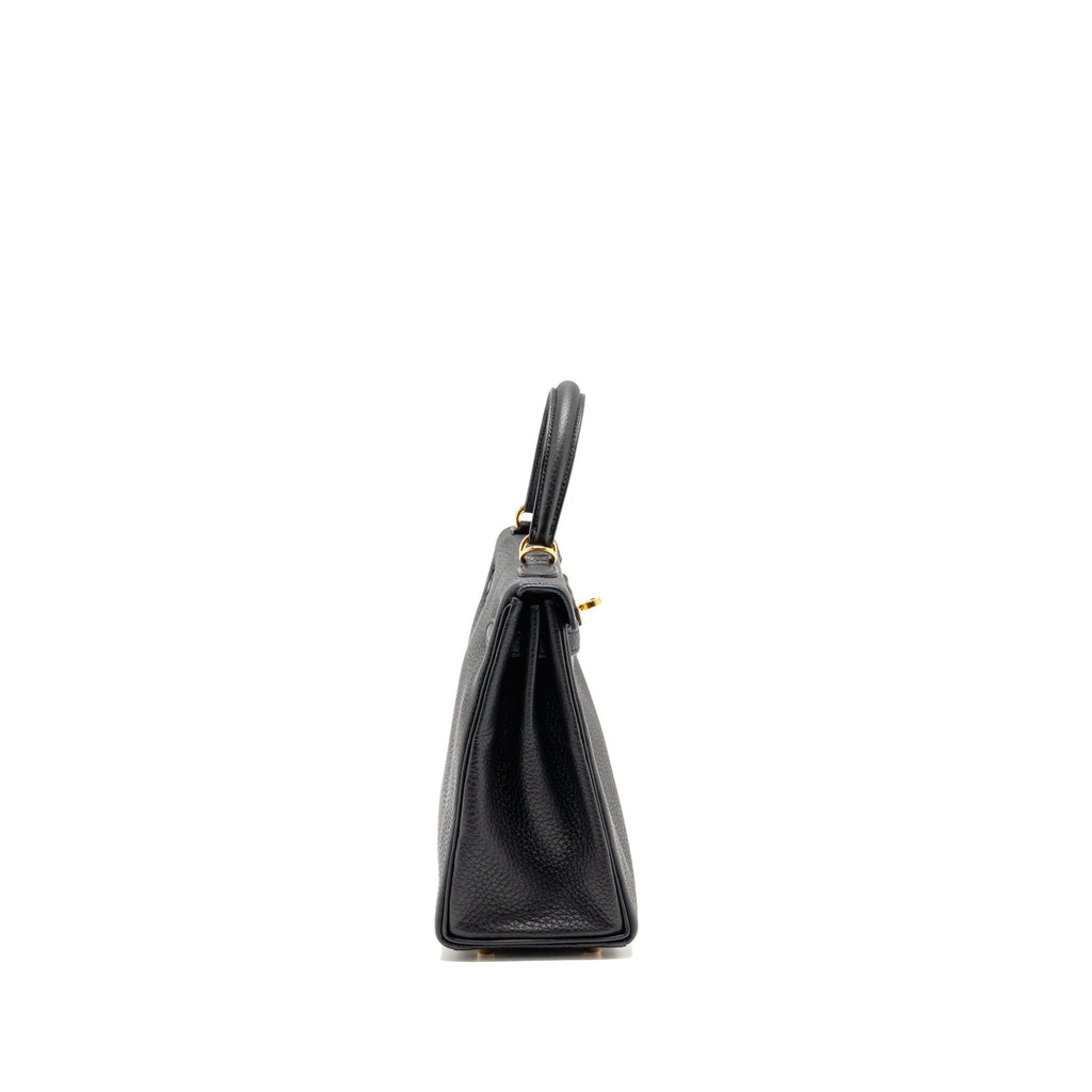 Hermes Kelly 25 Togo Black GHW
