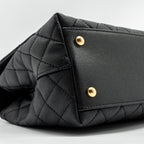 CHANEL MEDIUM COCO HANDLE LIMITED EDITION CAVIAR BLACK GHW (MICROCHIP)