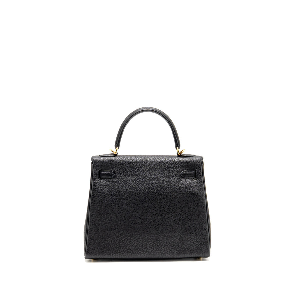 Hermes Kelly 25 Togo Black GHW