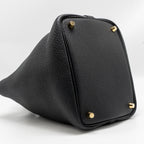 HERMES PICOTIN 18 LOCK BAG CLEMENCE BLACK GHW
