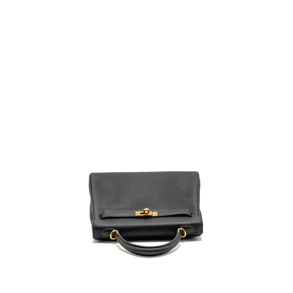 Hermes Kelly 25 Togo Black GHW