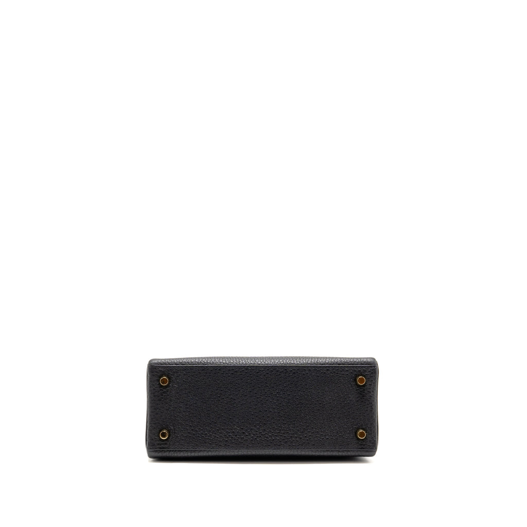 Hermes Kelly 25 Togo Black GHW