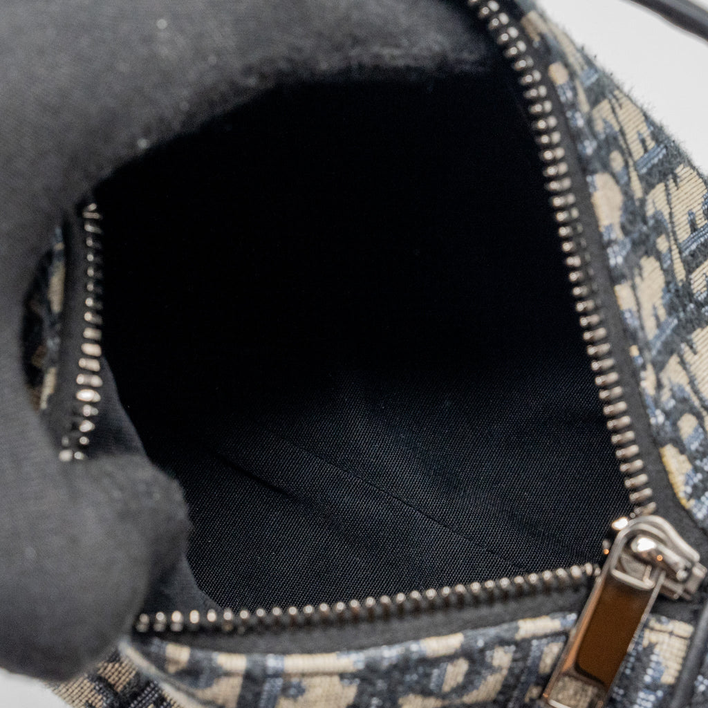 DIOR HOMME MESSENGER ROLLER BLUE OBLIQUE CANVAS SHW