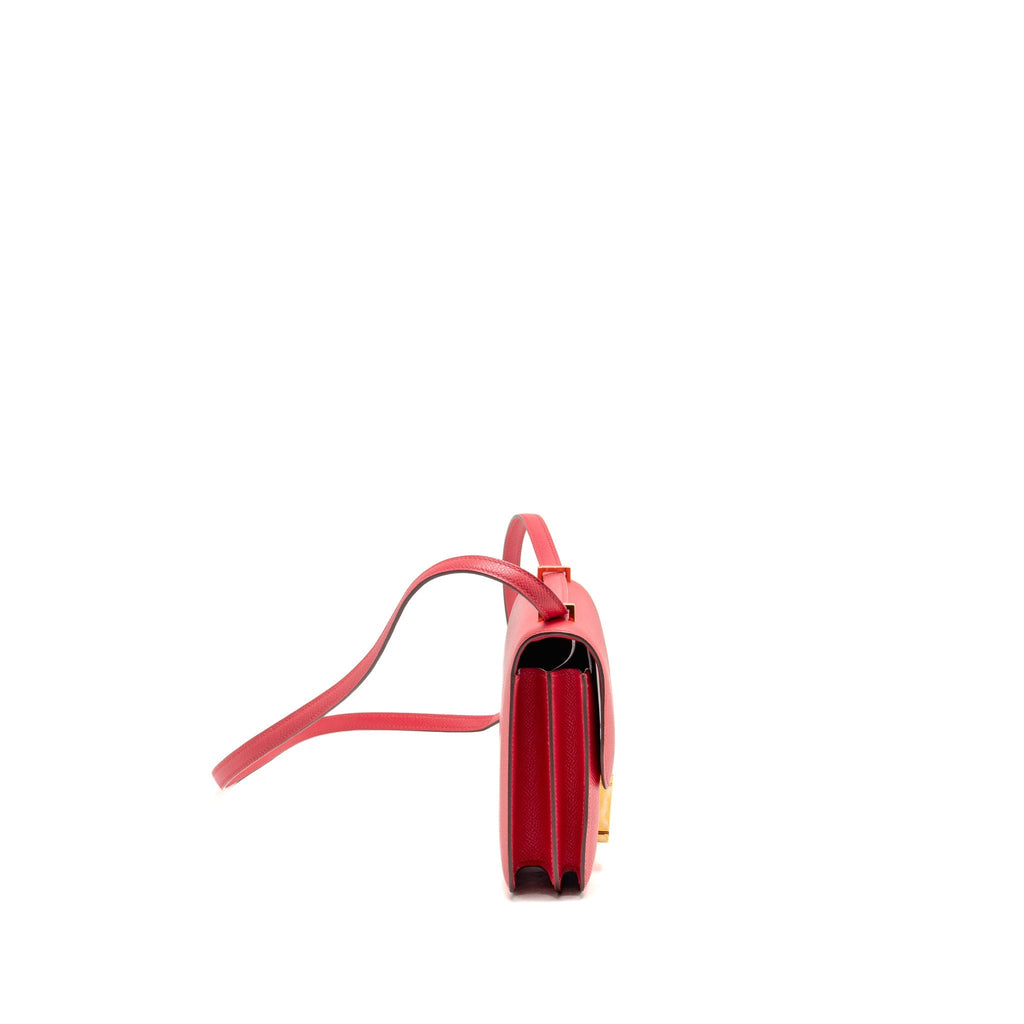 Hermes Mini Constance Epsom Rose Extreme GHW