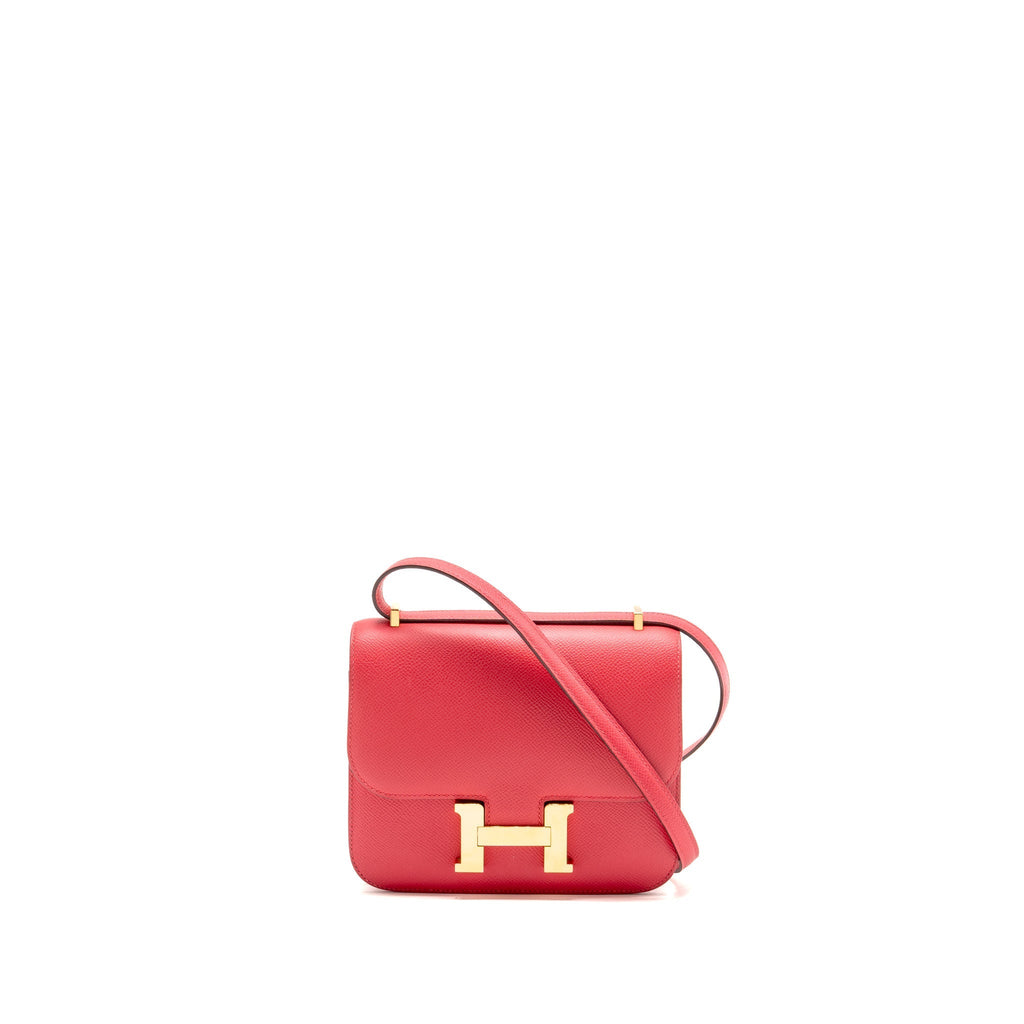 Hermes Mini Constance Epsom Rose Extreme GHW