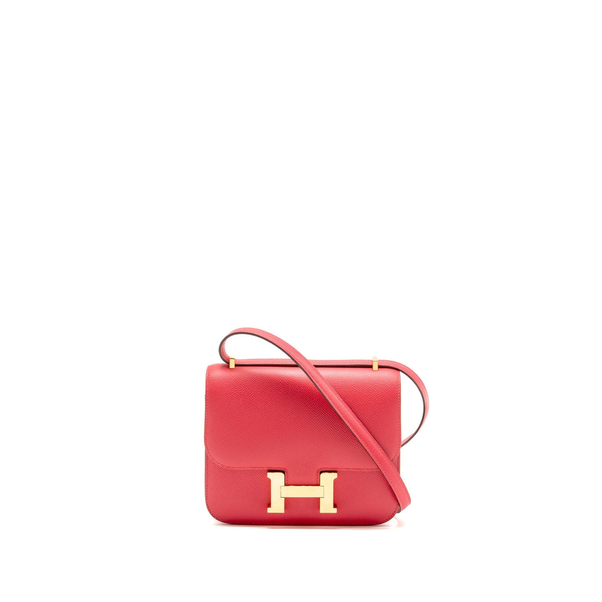Hermes Mini Constance Epsom Rose Extreme GHW