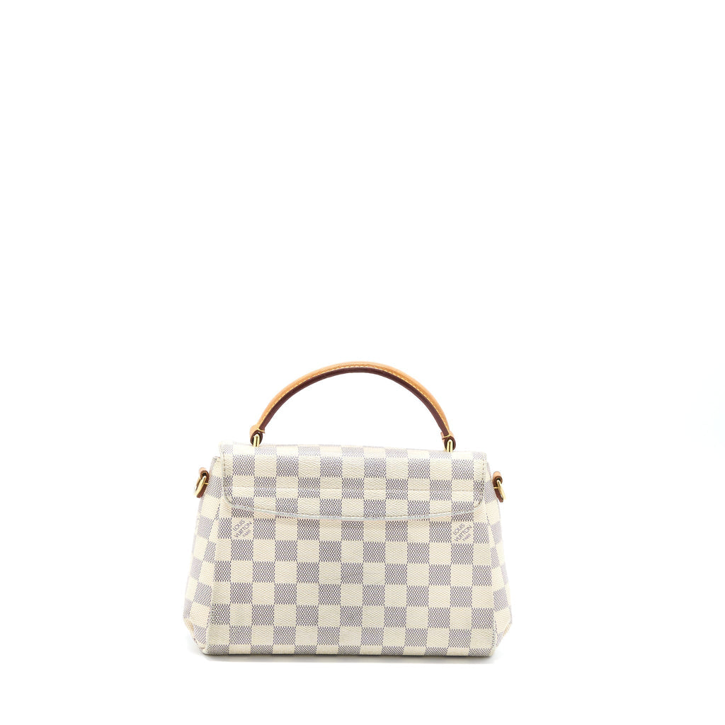LOUIS VUITTON CROISETTE BAG DAMIER AZUR CANVAS GHW