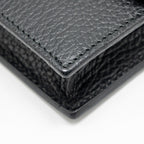 GUCCI INTERLOCKING CHAIN WALLET CALFSKIN BLACK GHW