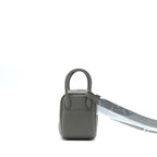 Hermes Mini Lindy Clemence 0L Gris Meyer GHW
