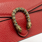 GUCCI DIONYSUS MINI BAG CALFSKIN RED MULTICOLOUR HARDWARE