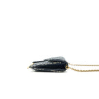 DIOR OBLIQUE JACQUARD SADDLE WALLET WITH CHAIN