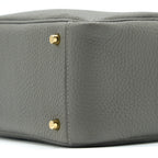Hermes Mini Lindy Clemence 0L Gris Meyer GHW