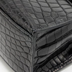 Hermes kelly Pochette crocodile niloticus matt Black SHW