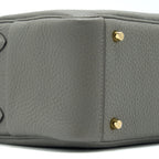 Hermes Mini Lindy Clemence 0L Gris Meyer GHW