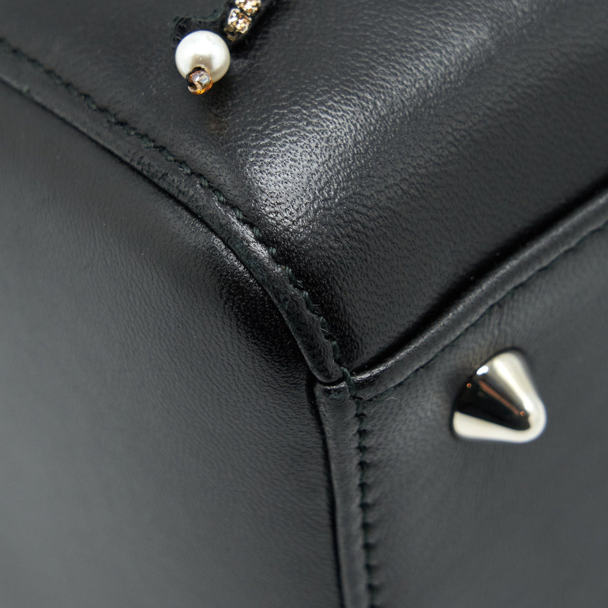 DIOR MEDIUM LADY DIOR LIMITED EDITION LAMBSKIN BLACK/MULTICOLOR SHW
