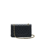 CHANEL CLASSIC DOUBLE FLAP MEDIUM 25CM CAVIAR BLACK GHW
