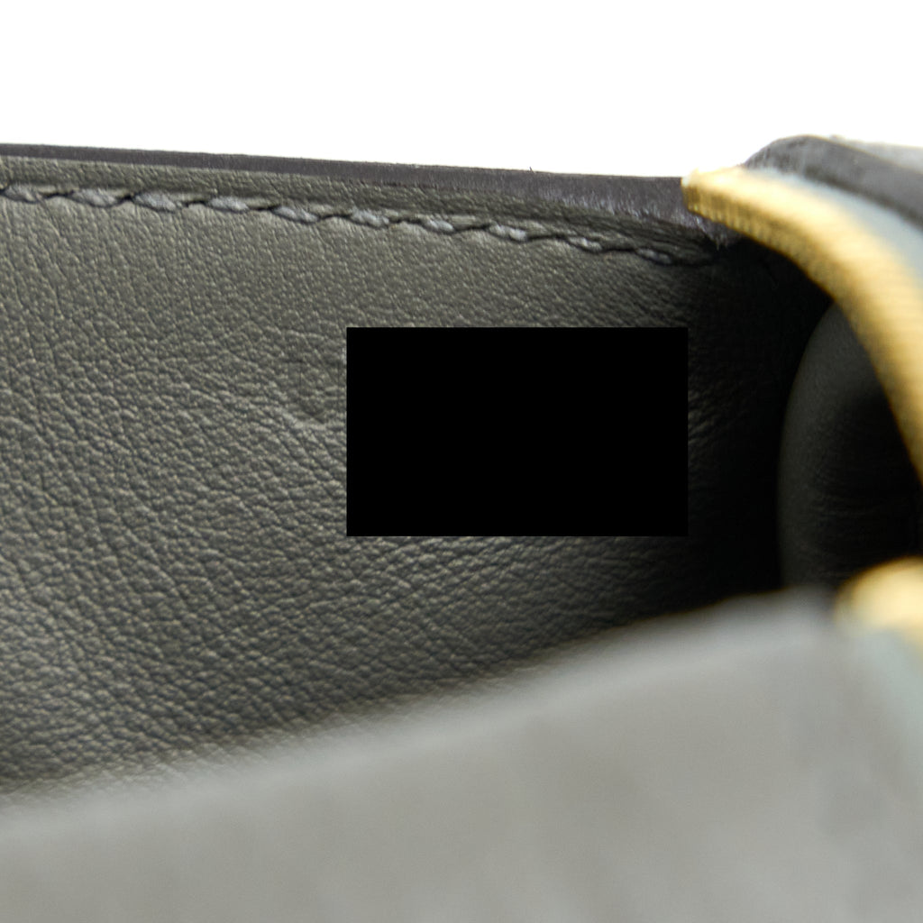 Hermes Mini Lindy Clemence 0L Gris Meyer GHW