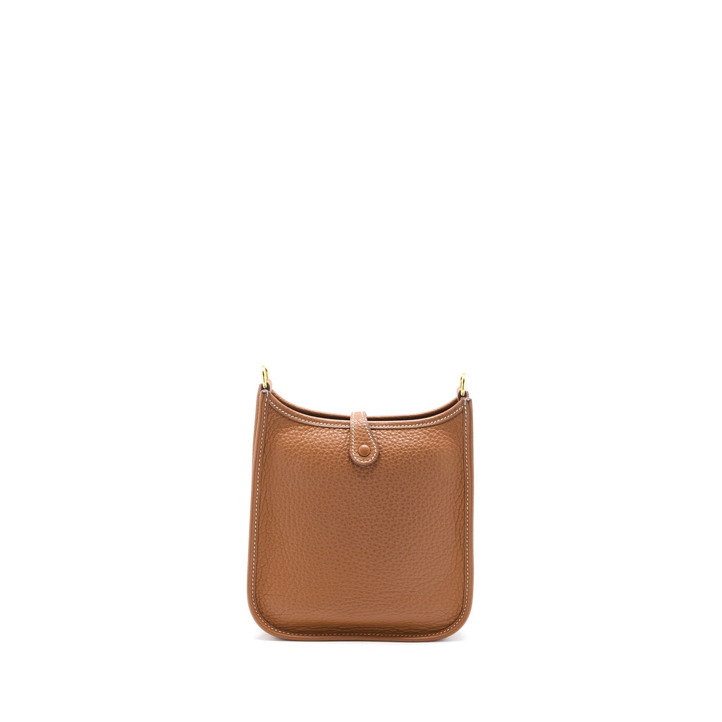 Hermes Mini Evelyn Clemence Gold GHW