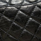 CHANEL 2.55 226 REISSUE DOUBLE FLAP BAG CALFSKIN BLACK SHW