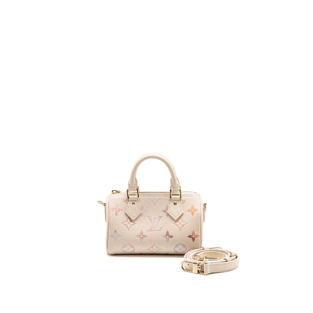 Louis Vuitton Nano Speedy Monogram Empreinte Leather Gradient Dream Colorway Multicolour LGHW