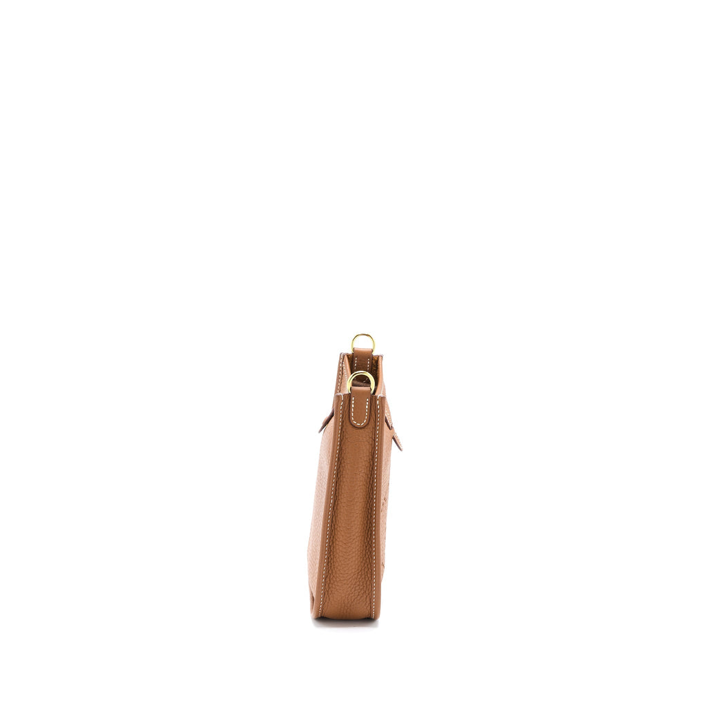 Hermes Mini Evelyn Clemence Gold GHW