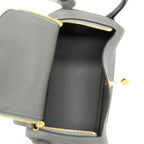 Hermes Mini Lindy Clemence 0L Gris Meyer GHW